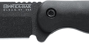 Ka-Bar BK16 Becker  4.38" Fixed Drop Point Plain Black 1095 Cro-Van Blade, Black Ultramid Handle, Includes Sheath