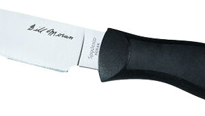 Spyderco FB02P Moran  3.88" Fixed Drop Point Plain Satin VG-10 SS Blade/Black FRN Handle Includes Sheath w/G-Clip