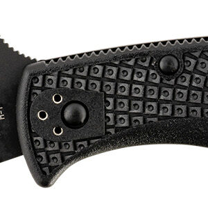 Spyderco C91PBBK2 Pacific Salt 2 3.78" Folding Drop Point Plain Black H2 Steel Blade/ Black Textured FRN Handle