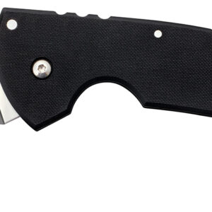 Cold Steel CS22KFS Tiger Claw  3.50" Folding Hawkbill Serrated Stonewashed American S35VN Blade/6" Matte Black w/Ring G10 Handle Includes Belt Clip
