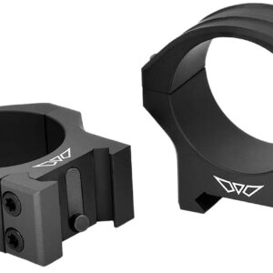 Warne 8550M HyperLite  Black Aluminum 1" Tube Medium Maxima/Weaver/Picatinny