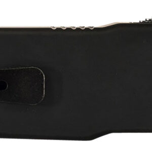 Templar Knife LABR321 Premium LW  Large 3.50" OTF Drop Point Plain Black Oxide Stonewashed D2 Steel Blade, 5.25" Black Aluminum Handle