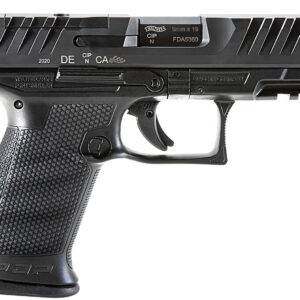 Walther Arms 2854686 PDP  Compact Frame 9mm Luger 10+1 4" Black Steel Barrel, Black Optic Ready/Serrated Steel Slide, Black Polymer Frame w/Picatinny Rail, Textured Polymer Grip, Ambidextrous