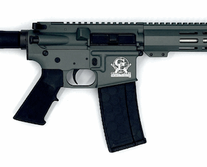 Great Lake Firearms 223 Wylde 7.5" Pistol - Charcoal Green/Stainless Steel