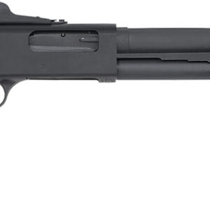 Mossberg 51663 590A1  12 Gauge Pump 3" 8+1 20" Black Parkerized Heavy-Walled Barrel, Black Parkerized Drilled & Tapped Receiver, Black Fixed Synthetic Stock
