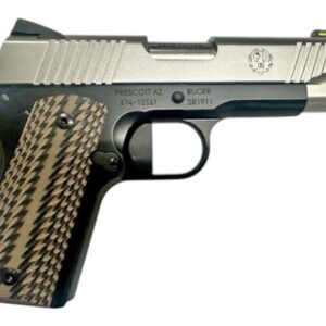 RUGER SR1911-CCO 9MM LUGER 4.25IN BARREL 7RD BLACK FRAME STAINLESS SLIDE TALO 06798