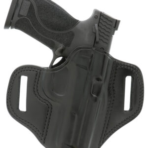 Galco CM226B Combat Master  OWB Black Leather Belt Slide Compatible w/Glock 19/32/36/45/Glock 19X Gen2-5/CZ-P10C Belt 1.75" Wide Right Hand