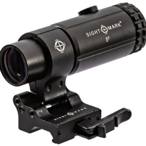 Sightmark SM19064 T-5 Magnifier 5X  with Flip to Side Mount Matte Black 5 x 23 mm