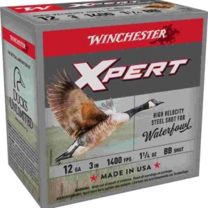Winchester Xpert High-Velocity Steel Shotshells 12 ga 3" 1-1/4 oz #BB 1400 fps 25/ct