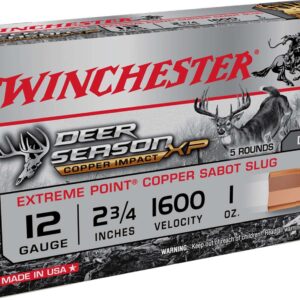 WINCHESTER COPPER IMPACT AMO 12GA SABOT SLUG 1OZ 5RD (20 BOX CASE)
