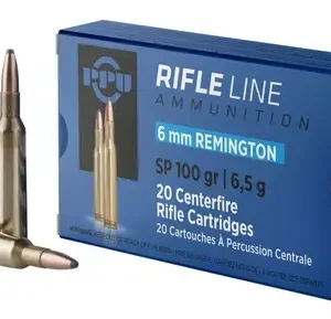 PPU STANDARD RIFLE AMO 6MM REM 100GR SPBT 20RD (10 BOX CASE)