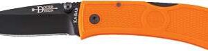 KA-BAR DOZIER HUNTER KNIFE 7.25 OAL 3 IN FOLDER DROP POINT BLADE BLAZE ORANGE G10 GRIPS P/CLIP