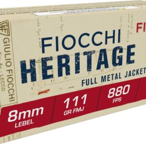 FIOCCHI AMO 8MM LEBEL 111GR FMJ 50-RD ( 20 BOXES PER CASE )