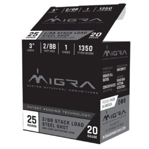 MIGRA STAXD STEEL AMO 20GA 3IN 1OZ 4-6 SHOT 10-25RD BOXES