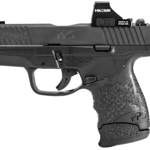 Walther Arms 2851113 PPS M2 9mm Luger 6+1/7+1 3.20" Barrel,  Polymer Frame, Serrated/Optic Cut Matte Black Tenifer Steel Slide,  Finger Grooved Polymer Grip Includes Holosun 407K Red Dot