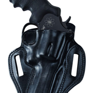 Galco CM158B Combat Master  OWB Black Leather Belt Slide Fits S&W J Frame Fits Charter Arms Undercover Right Hand