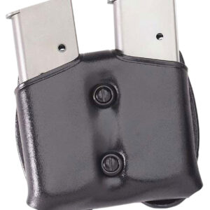 Galco CDM26B CDM Mag Carrier Double Black Leather Belt Loop Belts 1.50-1.75" Wide Compatible w/ Sig P220 Carry Ambidextrous Hand