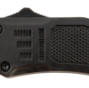 Steel River Knives MT616BRDAMDP Spartan  Mini 2.75" OTF Drop Point Plain Real Damascus 4.25"/ Black Aluminum Zinc Alloy Handle