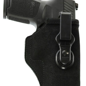 Galco TUC158B Tuck-N-Go 2.0 IWB Black Leather UniClip/Stealth Clip Fits Charter Arms Undercover/S&W J Frame 2.25" Ambidextrous