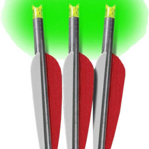 LUMENOK XBOW ARROW 22" BARNETT - HEADHUNTER GREEN CRESCENT 3PK