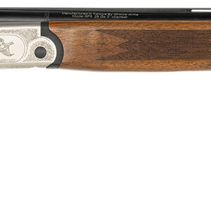 Gforce Arms GF52824Y GF5 Filthy Pheasant Youth 28 Gauge Break Open 3" 2rd 24" Black Over/Under Vent Rib Barrel, Nickel Plated Engraved Aluminum Receiver, Fixed Turkish Walnut Stock