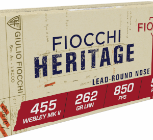 FIOCCHI AMO 455 WEBLEY 262GR LRN 50-RD ( 20 BOXES PER CASE )