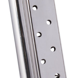Mec-Gar MGCGGOV10N Standard  Nickel Detachable 8rd 10mm Auto for 1911 Government