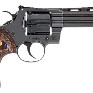 Colt Mfg PYTHONBP5WTS Python  357 Mag 6 Shot 5" Blued Carbon Steel Vent Rib Barrel, Cylinder & Frame, Wood Grip, Exposed Hammer