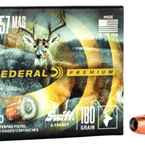 Federal P357SA Premium  357Mag 180gr Swift A Frame 20 Per Box/10 Case