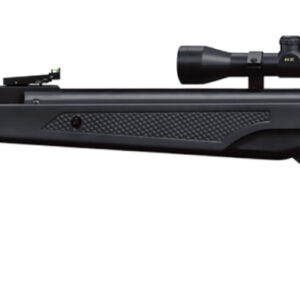 Beeman 10611 Longhorn II Combo Spring Piston 22 1rd Shot Black Black Receiver Black Fixed Thumbhole with Pistol Grip Stock Scope 4x32mm