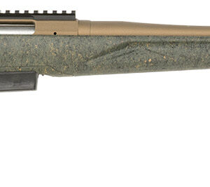 Ruger 46935 American Predator Gen II Full Size 450 Bushmaster 3+1 22" Burnt Bronze Cerakote Threaded Barrel, Picatinny Rail Steel Receiver, Green Splatter Adjustable Synthetic Stock