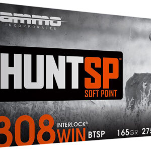 Ammo Inc 308165SPA20 Hunt  308Win 165gr Soft Point 20 Per Box/10 Case