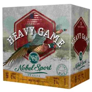 Nobel Sport Heavy Game Shotshells 20 ga 2-3/4" 1 oz 1250 fps #8 25/ct