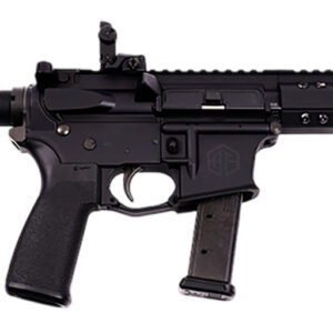 Alpha Foxtrot AA08X1RXX-XABK20 AFMG9  9mm Luger 20+1 10.50" Black QPQ Threaded Barrel, M-LOK Handguard, Black Anodized Aluminum Receiver w/Picatinny Rail, Black Polymer SB Tactical Brace, MFT Grip