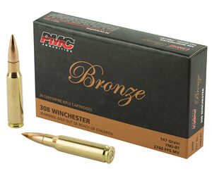 PMC BRNZ 308WIN 147GR FMJ 20/500
