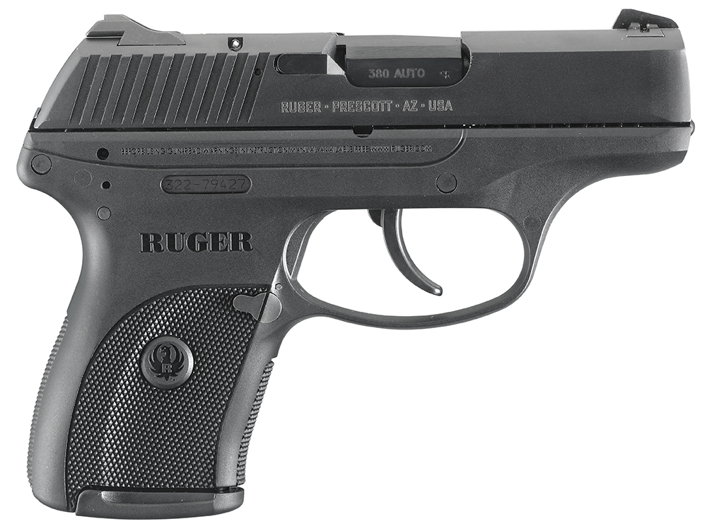 Ruger 3219 LC380 *CA Compliant* 380 ACP 3.12″ 7+1 Black Poly Grip/Frame Blued