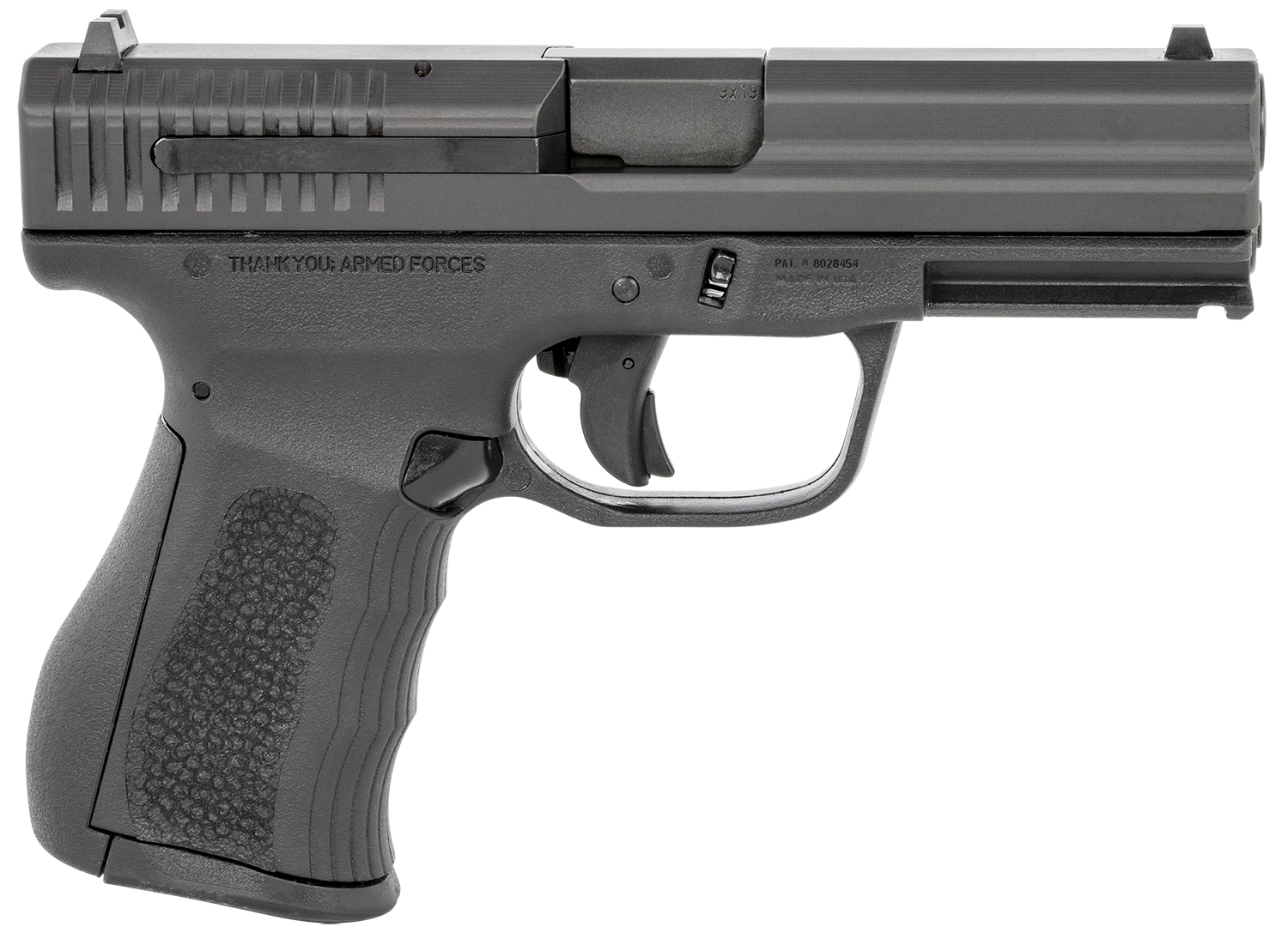 FMK G2 9MM 3.87 BLK REAR SERRATIONS 14RD